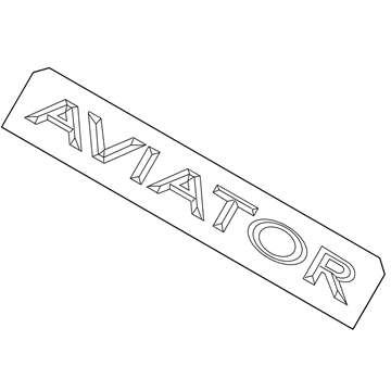 Lincoln 2C5Z-7842528-AA Name Plate