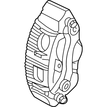 Ford GU2Z-2V121-ERM Remanufactured Caliper Assembly - Brake Less Pads