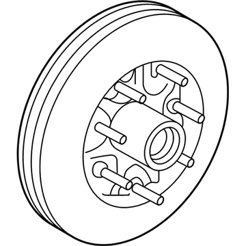 Ford XL1Z-1102-AF Hub Assembly - Wheel