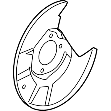 Mercury AE5Z-2C029-A Shield - Brake Disc Splash