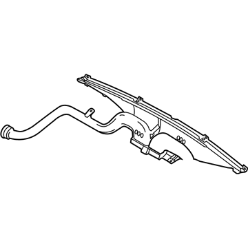 9L3Z-19E630-D Ford Defroster Duct, Driver Side Illustration 1 of 1