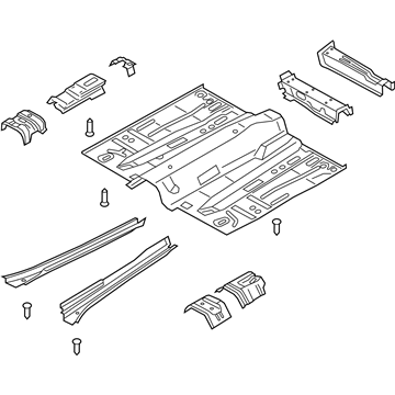 Ford FV6Z-5811135-A Pan Assembly - Floor Front