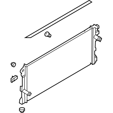 Ford MB3Z-8005-A Radiator Assembly