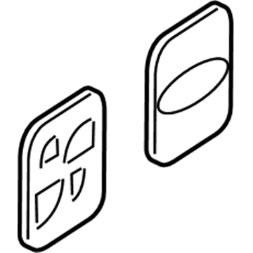 Ford 1L2Z-17F000-CA Tow Eye Cap 1L2Z-17F000-CA Ford Tow Eye Cap Illustration 1 of 1