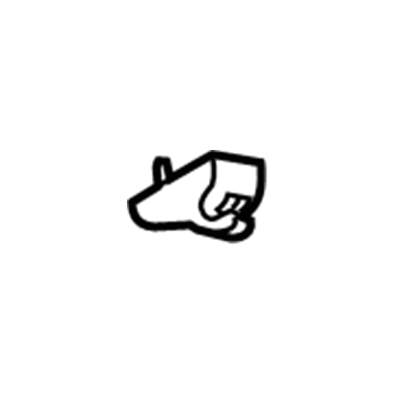 2S6Z-5804132-AA Ford Sunvisor Retainer Illustration 1 of 1
