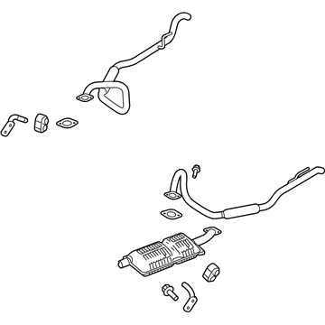 Ford 6W7Z-5230-BD Muffler Assembly - Front