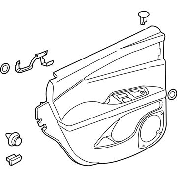 FA1Z-7827406-AA Ford Door Trim Panel, Passenger Side Illustration 1 of 1