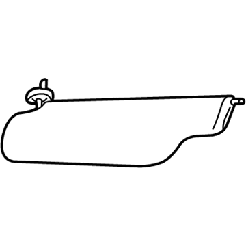 Ford F75Z1504104FAA Visor Assembly - Sun