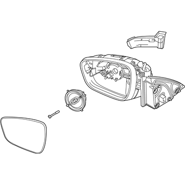 Ford LJ6Z-17683-CC Mirror Assembly - Rear View Outer