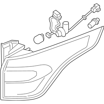 Ford GJ5Z-13404-G Lamp Assembly - Rear, Stop And Flasher