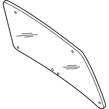 Mercury BL8Z-7842006-B Glass - Rear Window