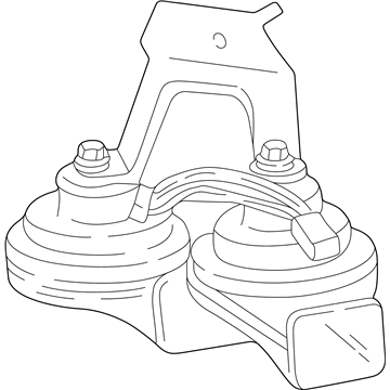 Lincoln AW1Z-13832-A Horn Assembly