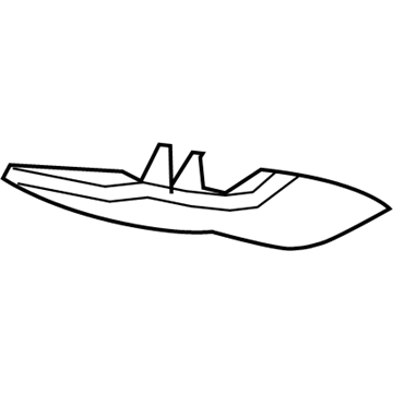 7T4Z-7831010-AB Ford Rear Trim, Camel, Passenger Side Illustration 1 of 1