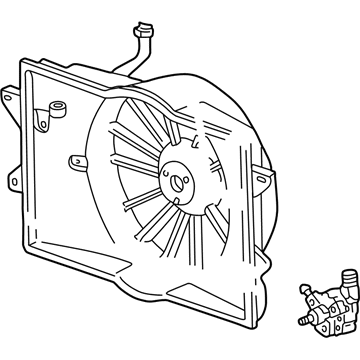 Ford 6W4Z-8C607-A Motor And Fan Assembly - Engine Cooling