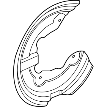 Lincoln Nautilus Backing Plate - PZ1Z-2C028-A