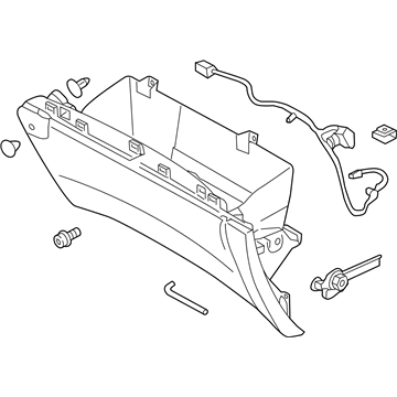 Ford FT4Z-5806010-BE Compartment - Glove Box - Co-Driver