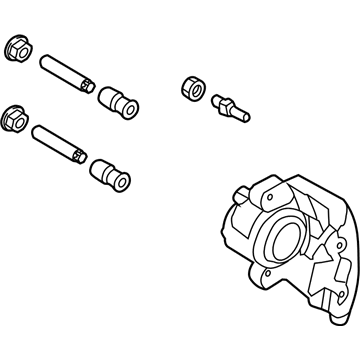Ford BV6Z-2B120-A Caliper Assembly - Brake - Less Pad