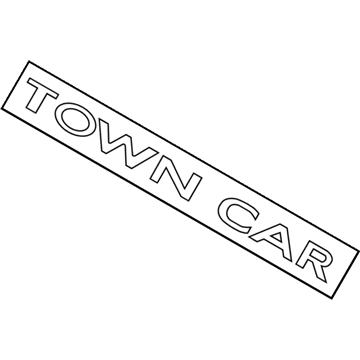 Lincoln 3W1Z-5442528-BA Name Plate