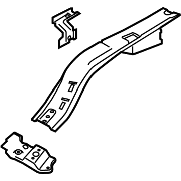 FR3Z-16155-C Ford Upper Rail, Front Driver Side Illustration 1 of 1