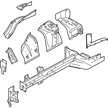 Ford FR3Z-16054-A Apron Assembly - Front Fender
