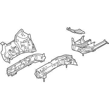 Lincoln BT4Z-16054-C Apron Assembly - Front Fender