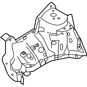 Lincoln BT4Z-16054-D Apron Assembly - Front Fender