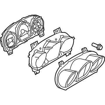 Lincoln HE9Z-10849-AA Instrument Cluster