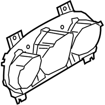 Lincoln DE9Z-10890-A Mask - Fuel And Temperature Gauge
