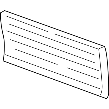 Mercury 4F2Z-1725556-BAPTM Molding - Door Outside