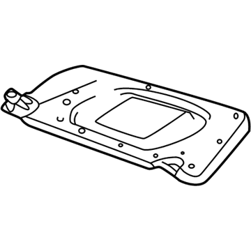 Mercury 3L2Z-7804104-DA Visor Assembly - Sun