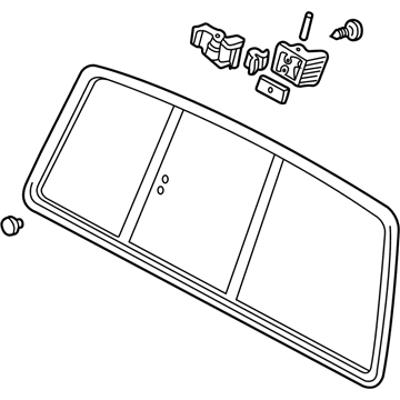 Ford F47Z-13422B30-A Window Assembly - Sliding