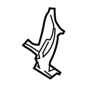 Ford DP5Z-7802408-A Water Deflector, Passenger Side DP5Z-7802408-A Ford Water Deflector, Passenger Side Illustration 1 of 1