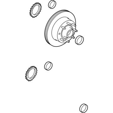 Ford E-350 Super Duty Brake Rotor - NC2Z-1102-A