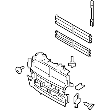Ford JB5Z-8475-A Shutter Assembly - Radiator Control