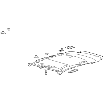 Ford KA1Z-5851916-BC Headliner KA1Z-5851916-BC Ford Headliner Illustration 1 of 1