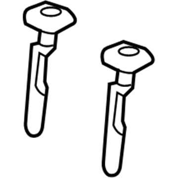 Ford CU5Z-96610A16-BP Headrest Guide, Tan, Rear CU5Z-96610A16-BP Ford Headrest Guide, Tan, Rear Illustration 1 of 1