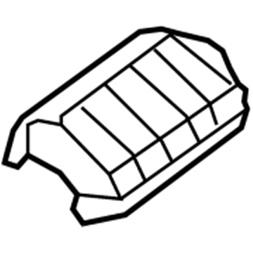Ford F57Z-5F223-AB Converter Shield, Rear Upper F57Z-5F223-AB Ford Converter Shield, Rear Upper Illustration 1 of 1