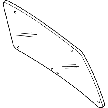 Ford 2L8Z-7842006-CA Glass - Rear Window