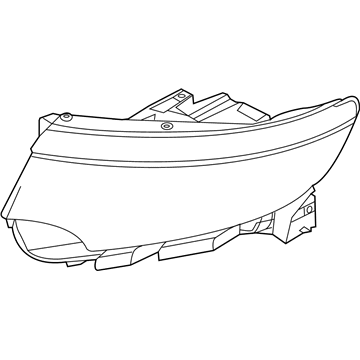Ford BT4Z-13008-J Headlamp Assembly - Without Bulbs