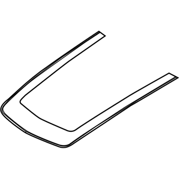 AR3Z-6320000-BF Ford Hood Stripe, White Illustration 1 of 1