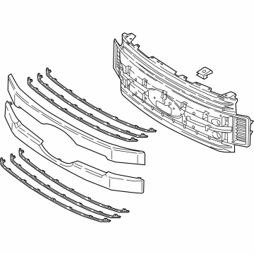 Ford JC3Z-8200-FB Grille - Center