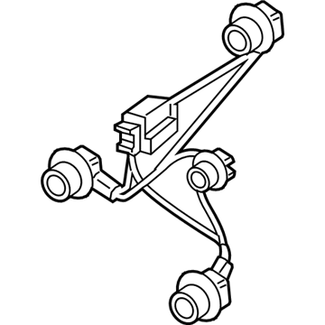 Ford F1EZ-13K371-D Harness, Rear F1EZ-13K371-D Ford Harness, Rear Illustration 1 of 1