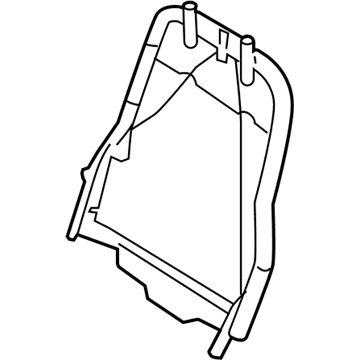 7F9Z-7461018-B Ford Seat Back Frame, Front Passenger Side Illustration 1 of 1