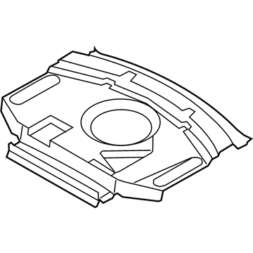 Lincoln DA5Z-5445443-AA Carpet - Rear Package Tray Panel