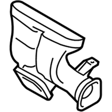 9G1Z-18C433-A Ford Heater Duct, Front Center Illustration 1 of 1