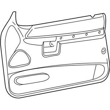 F57Z9823942AAA Ford Door Trim Panel, Tan, Front Inner Passenger Side Illustration 1 of 1