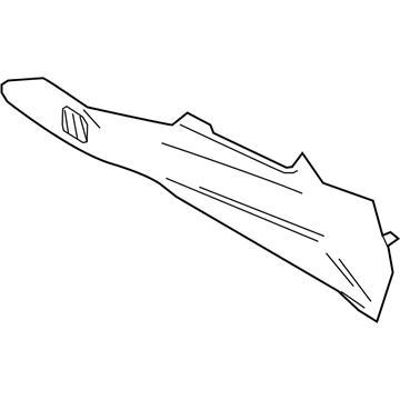 Ford DB5Z-7804608-BA Side Trim Panel, Passenger Side DB5Z-7804608-BA Ford Side Trim Panel, Passenger Side Illustration 1 of 1