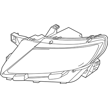 Lincoln BA1Z-13008-G Headlamp Assembly - Without Bulbs