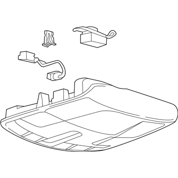 Lincoln DP5Z-54519A70-EF Console Assembly - Overhead