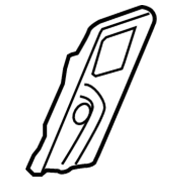 Ford 6L2Z-7861348-CAC Outer Cover, Black, Passenger Side 6L2Z-7861348-CAC Ford Outer Cover, Black, Passenger Side Illustration 1 of 1